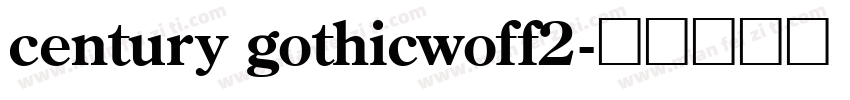century gothicwoff2字体转换